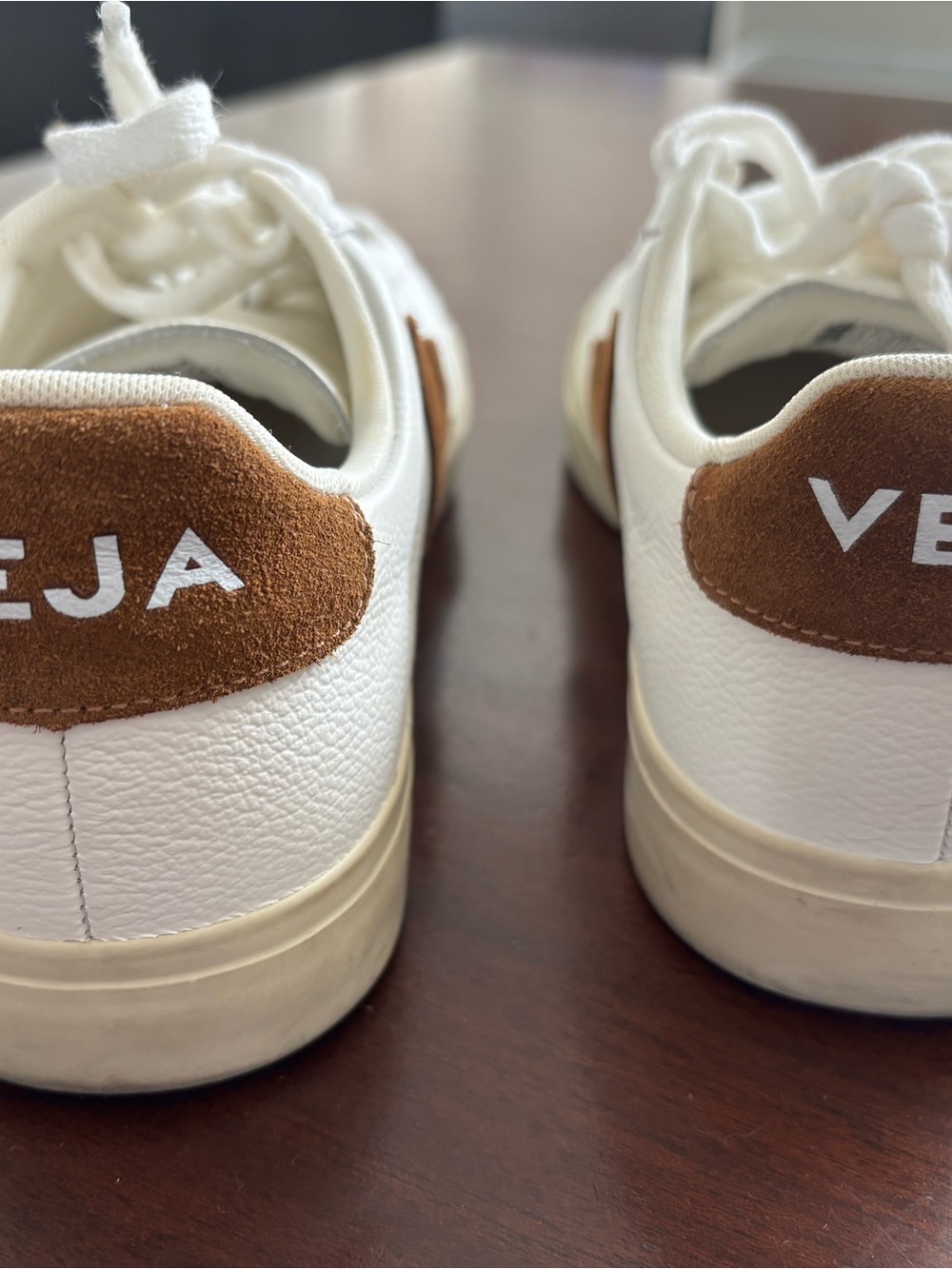 Veja Campo sneakers in white and cognac leather US 8 EU:39 - Picture 5 of 5